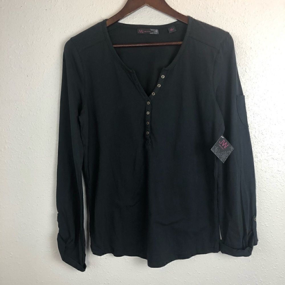 NWT JW Styles Long Sleeve T-Shirt Size L
